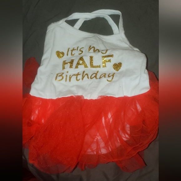 Nwot Kirei Sui Baby Half Birthday Tulle Tutu Bodysuit Dress Outfit Romper - Picture 5 of 5